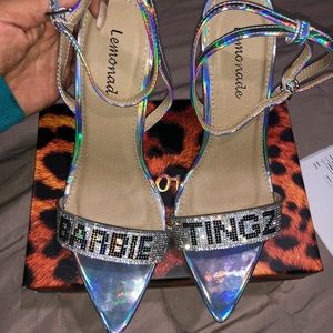 Rhinestone Barbie heels